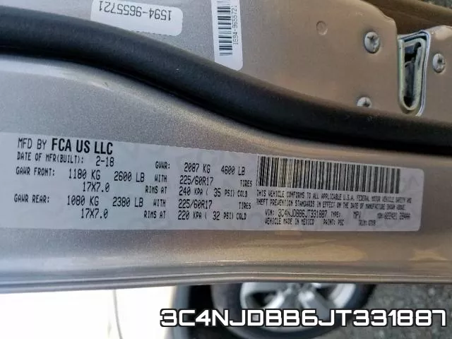 3C4NJDBB6JT331887 фото 2
