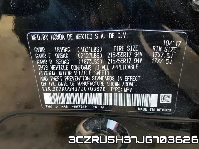 3CZRU5H37JG703626 фото 2