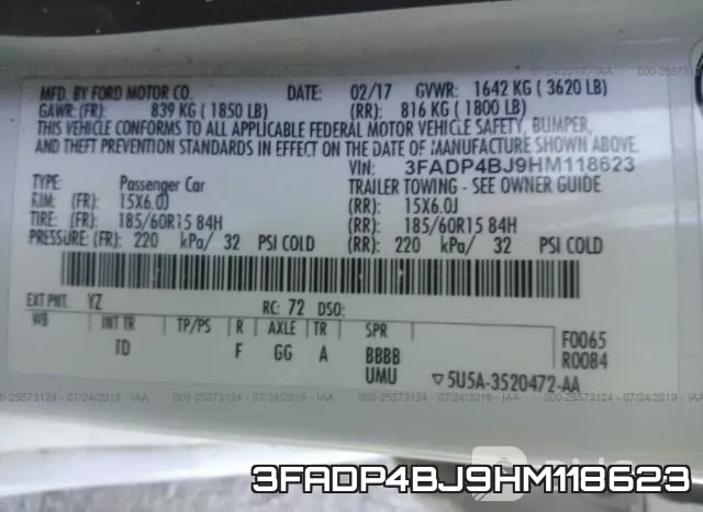 3FADP4BJ9HM118623 фото 10