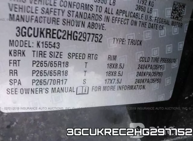 3GCUKREC2HG297752 фото 10