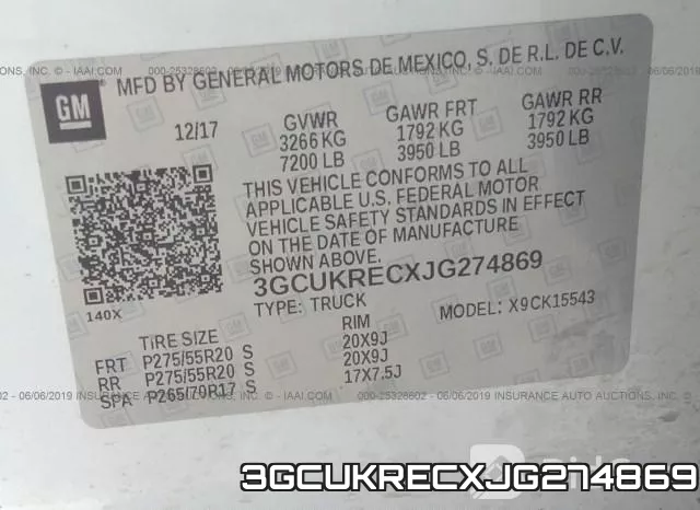 3GCUKRECXJG274869 фото 10