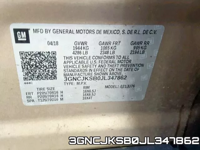 3GNCJKSB0JL347862 фото 2