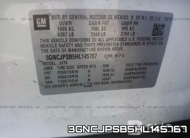 3GNCJPSB5HL145767 фото 10