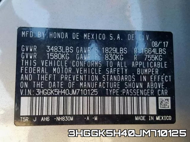 3HGGK5H40JM710125 фото 2