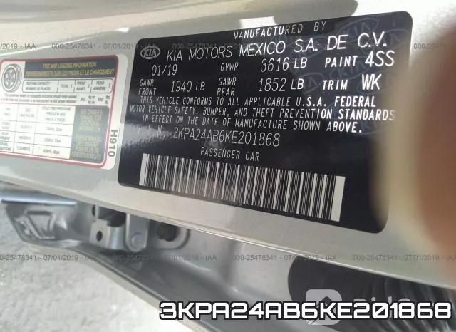 3KPA24AB6KE201868 фото 10