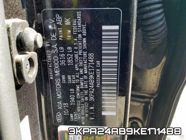 3KPA24AB9KE171488 фото 2
