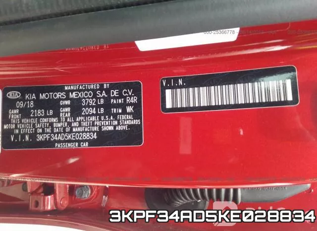 3KPF34AD5KE028834 фото 10