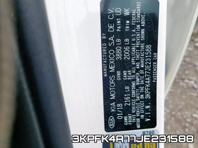3KPFK4A77JE231588 фото 2