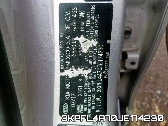 3KPFL4A70JE174230 фото 2
