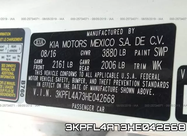 3KPFL4A73HE042668 фото 10
