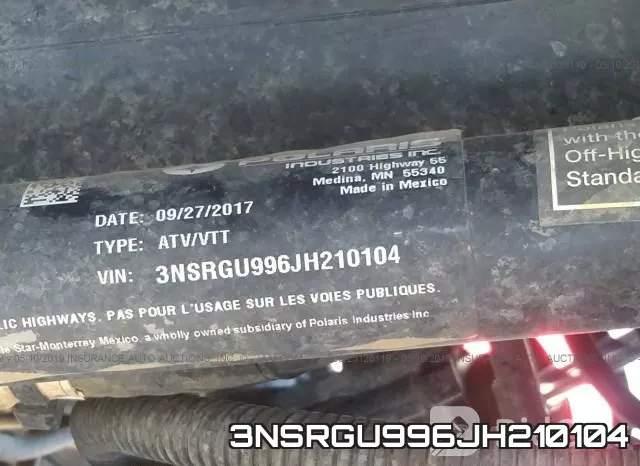 3NSRGU996JH210104 фото 2