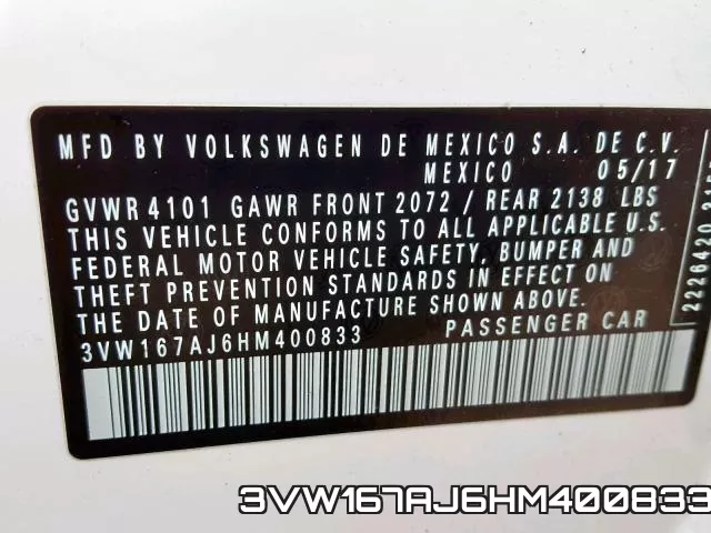 3VW167AJ6HM400833 фото 2