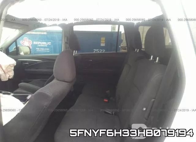 5FNYF6H33HB079194 фото 9