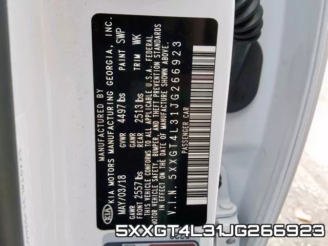 5XXGT4L31JG266923 фото 2