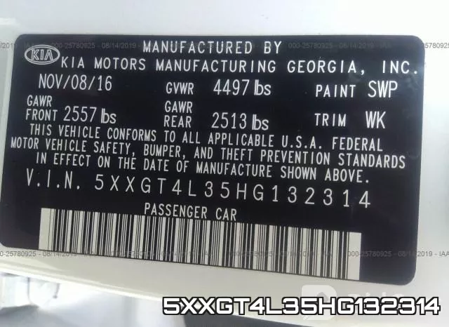 5XXGT4L35HG132314 фото 10