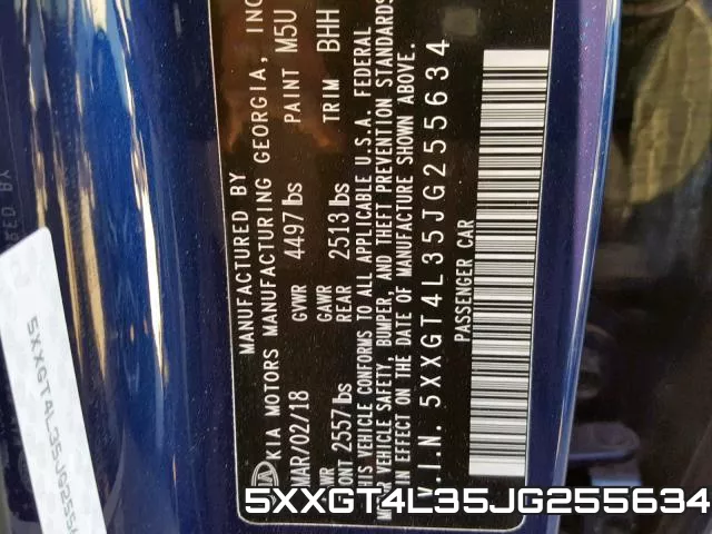 5XXGT4L35JG255634 фото 2