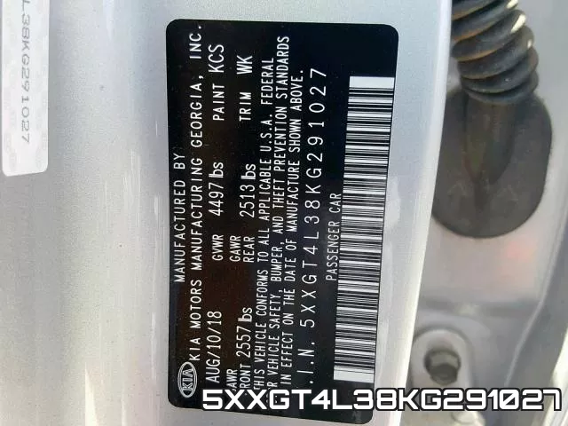 5XXGT4L38KG291027 фото 2