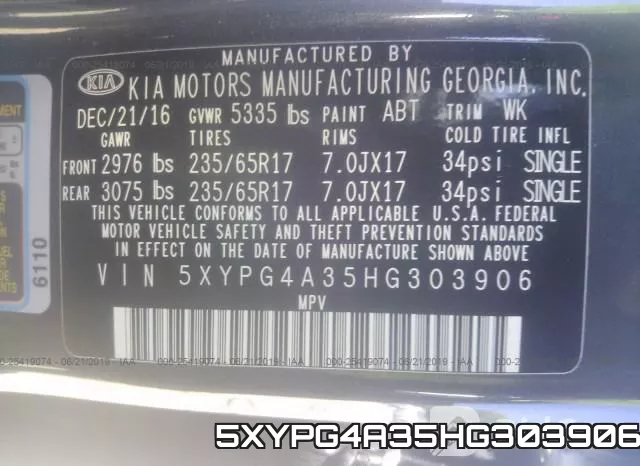 5XYPG4A35HG303906 фото 10
