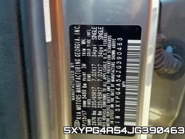 5XYPG4A54JG390463 фото 2