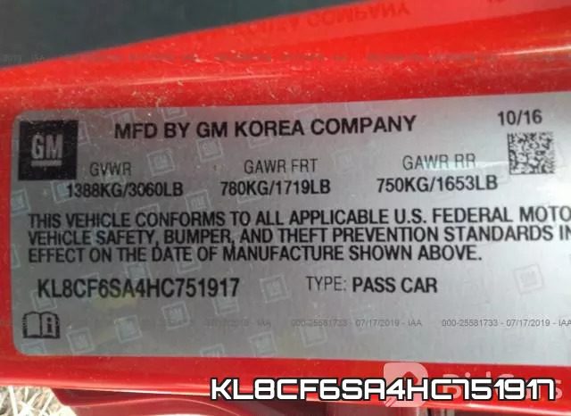 KL8CF6SA4HC751917 фото 10