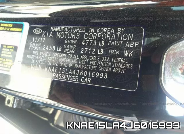 KNAE15LA4J6016993 фото 10