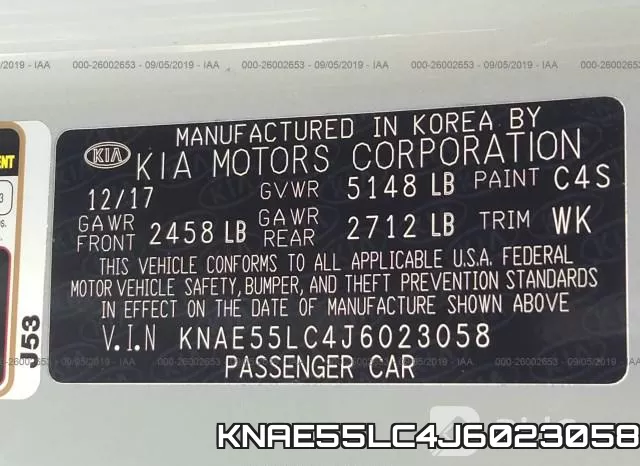 KNAE55LC4J6023058 фото 10