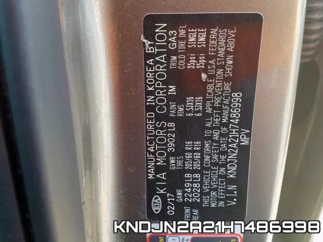 KNDJN2A21H7486998 фото 2