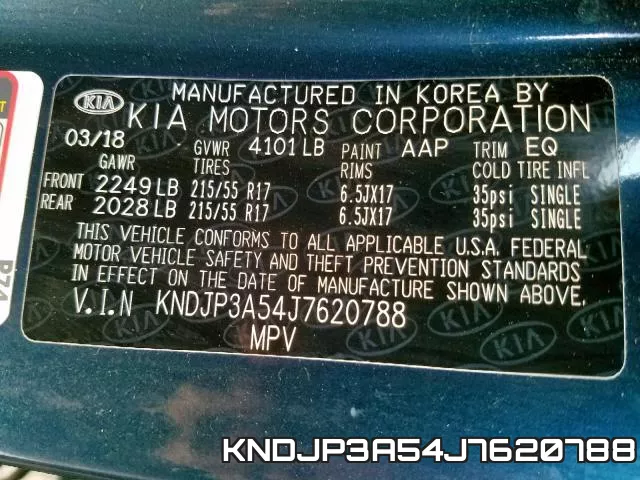 KNDJP3A54J7620788 фото 2