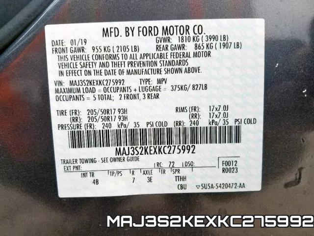 MAJ3S2KEXKC275992 фото 2