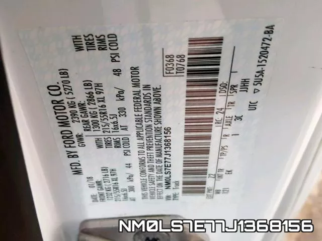 NM0LS7E77J1368156 фото 2