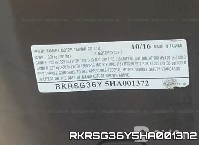 RKRSG36Y5HA001372 фото 2