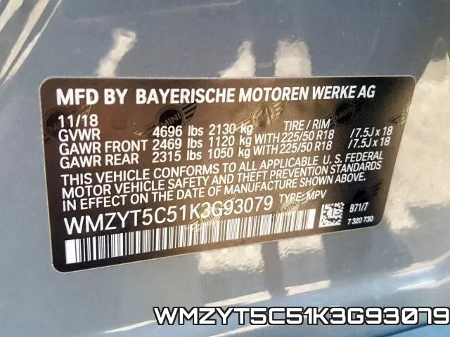 WMZYT5C51K3G93079 фото 2