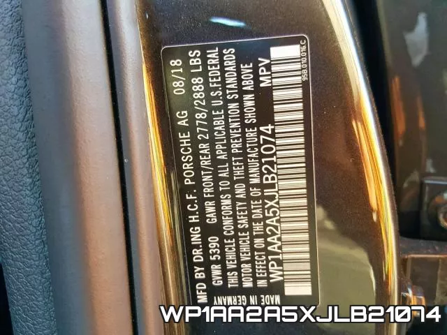 WP1AA2A5XJLB21074 фото 2