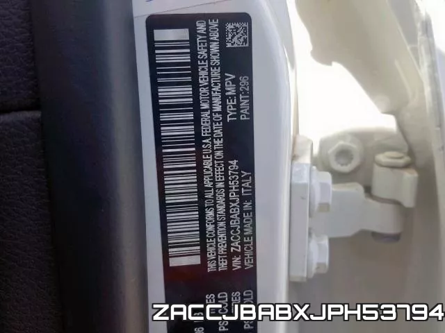 ZACCJBABXJPH53794 фото 2