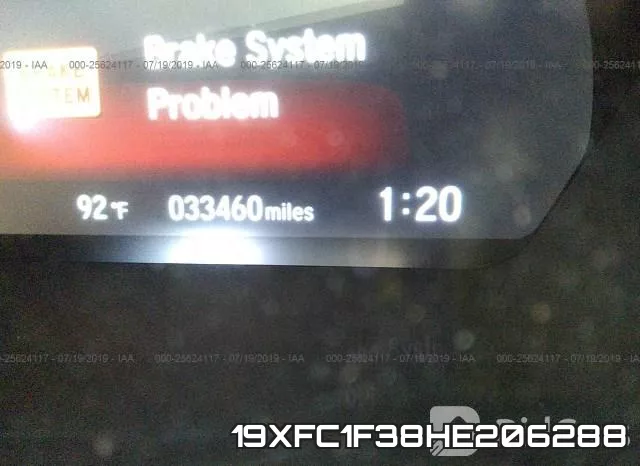 19XFC1F38HE206288 фото 8