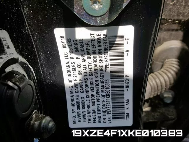 19XZE4F1XKE010383 фото 2
