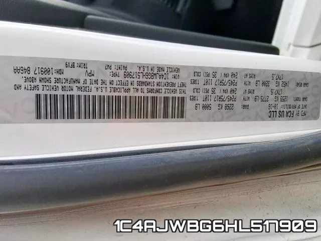 1C4AJWBG6HL517909 фото 2