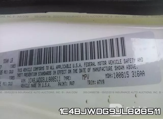 1C4BJWDG9JL808511 фото 10