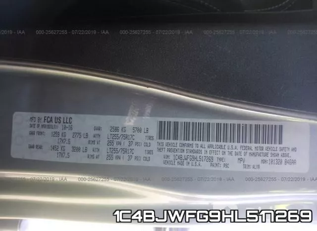 1C4BJWFG9HL517269 фото 10