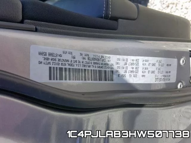 1C4PJLAB3HW507738 фото 2