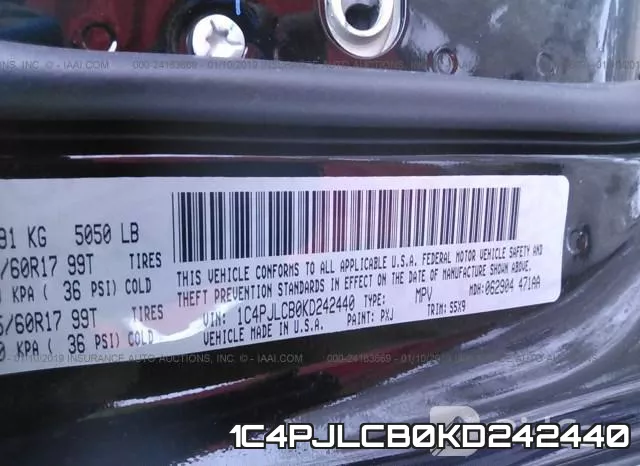 1C4PJLCB0KD242440 фото 10