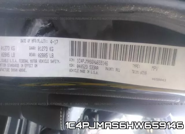 1C4PJMAS6HW659146 фото 10
