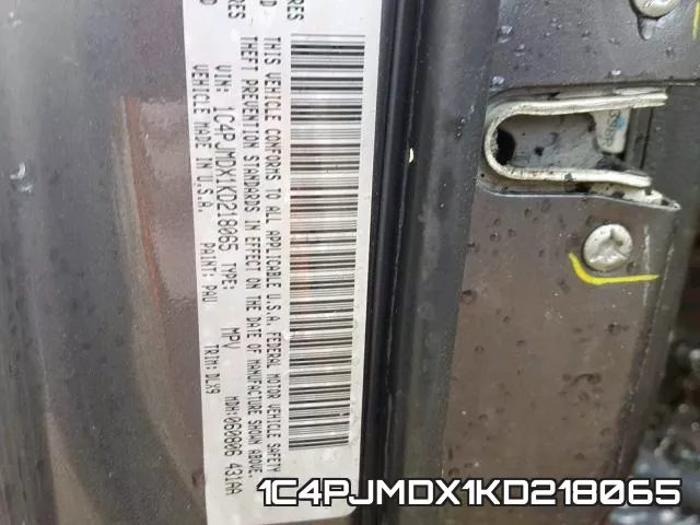 1C4PJMDX1KD218065 фото 2