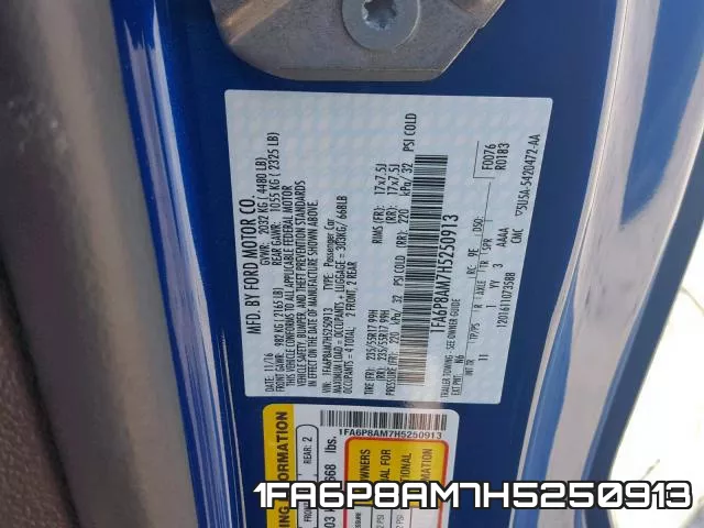 1FA6P8AM7H5250913 фото 2