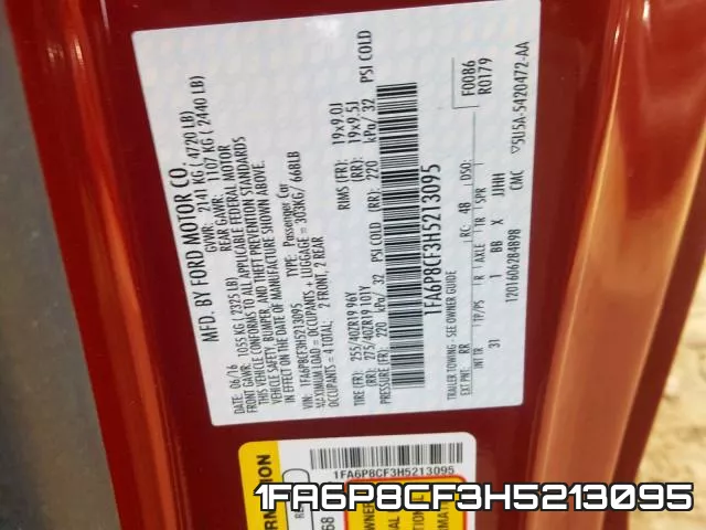 1FA6P8CF3H5213095 фото 2