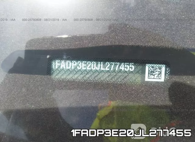 1FADP3E20JL277455 фото 10