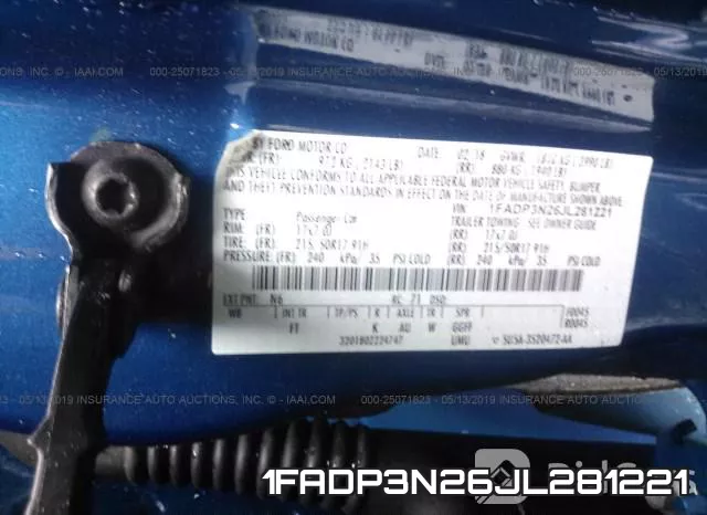 1FADP3N26JL281221 фото 10
