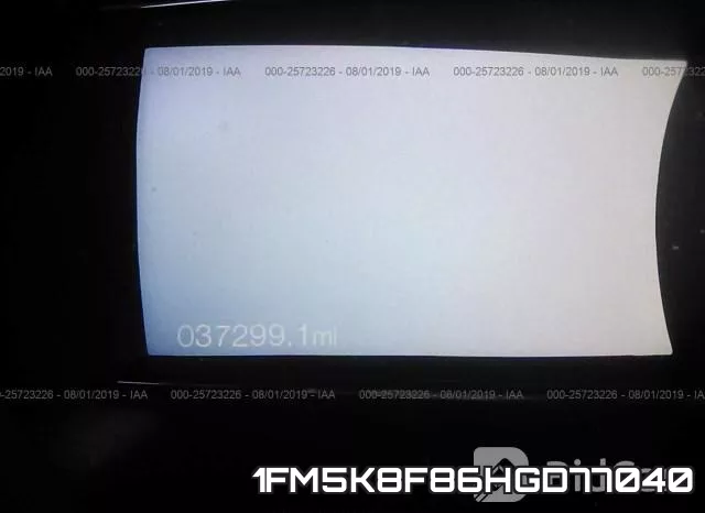 1FM5K8F86HGD77040 фото 8