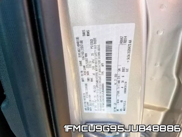 1FMCU9G95JUB48886 фото 2