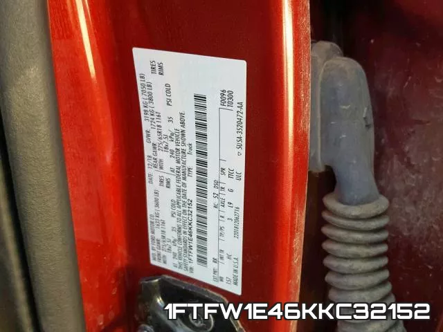 1FTFW1E46KKC32152 фото 2